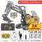 4WD RC Construction Vehicle Toy Remote Control Excavator Dump Truck Bulldozer Set 2