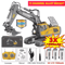 4WD RC Construction Vehicle Toy Remote Control Excavator Dump Truck Bulldozer Set 2