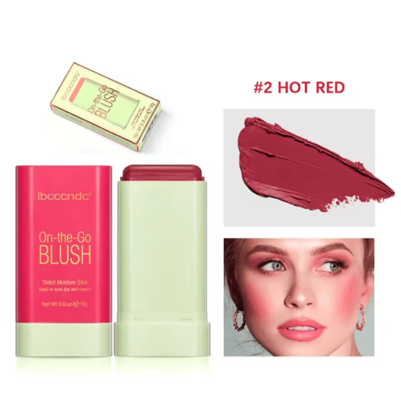 Cream Blush Stick Waterproof Easy Blend Rouge For Bright Natural Glow 2