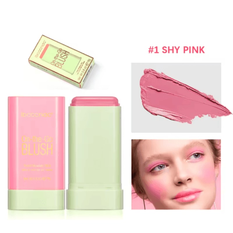 Cream Blush Stick Waterproof Easy Blend Rouge For Bright Natural Glow 3