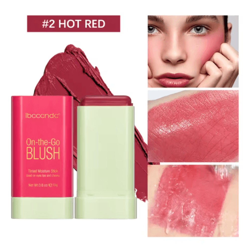 Cream Blush Stick Waterproof Easy Blend Rouge For Bright Natural Glow 8
