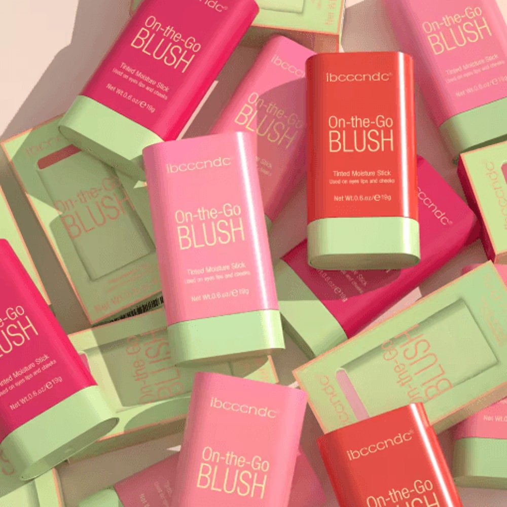 Cream Blush Stick Waterproof Easy Blend Rouge For Bright Natural Glow 0