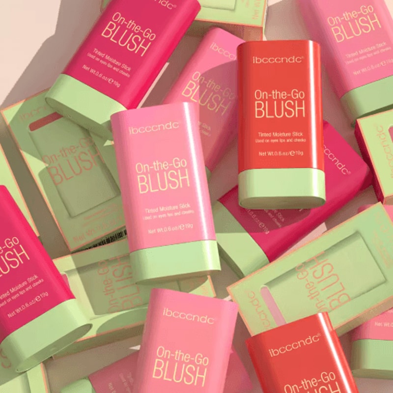 Cream Blush Stick Waterproof Easy Blend Rouge For Bright Natural Glow 0