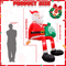 OurWarm 8FT Christmas Inflatable Santa Climbing Outdoor Yard Decoration 4