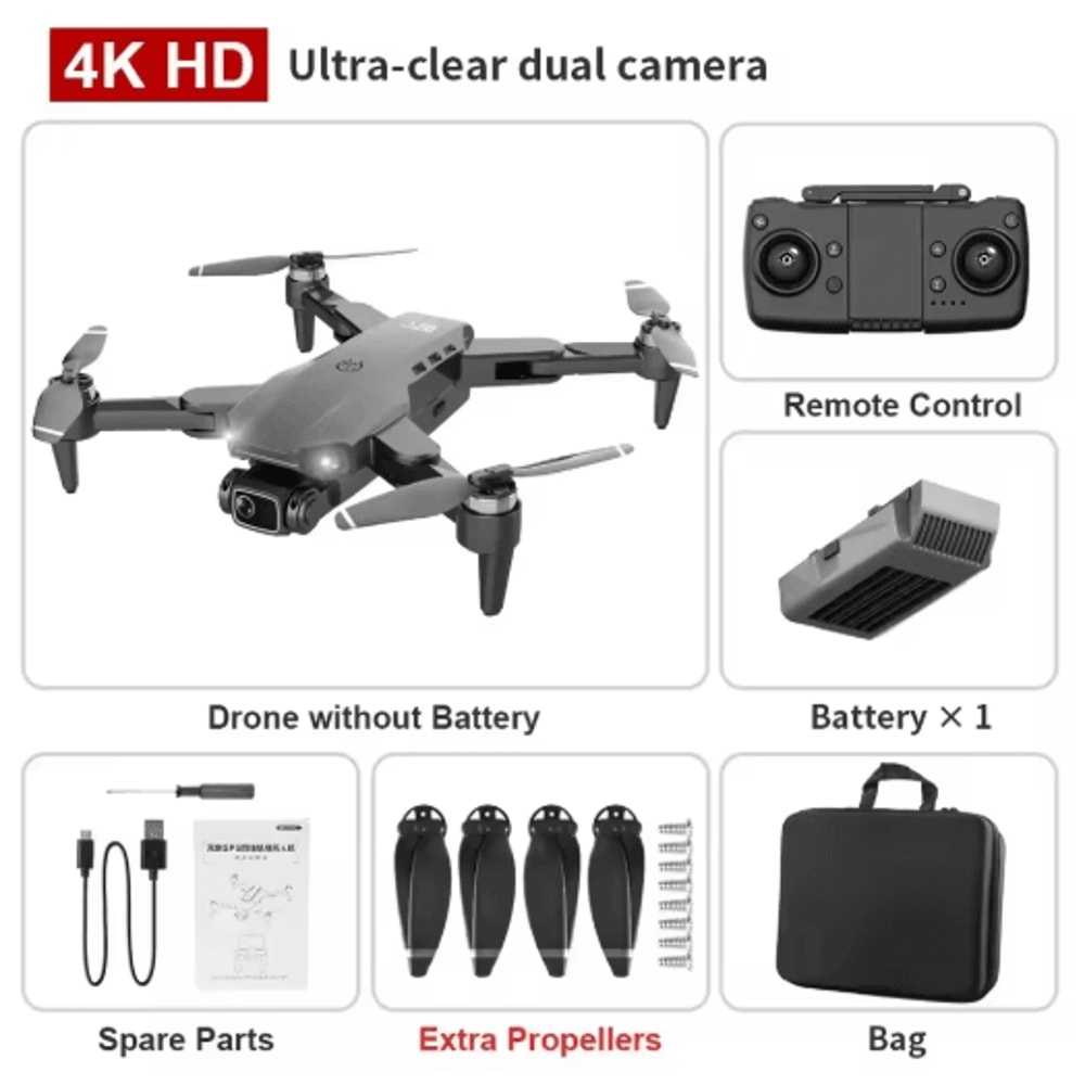 L900 Pro 4K GPS Drone Professional Dual Camera Foldable Quadcopter With 1 2KM Range 2