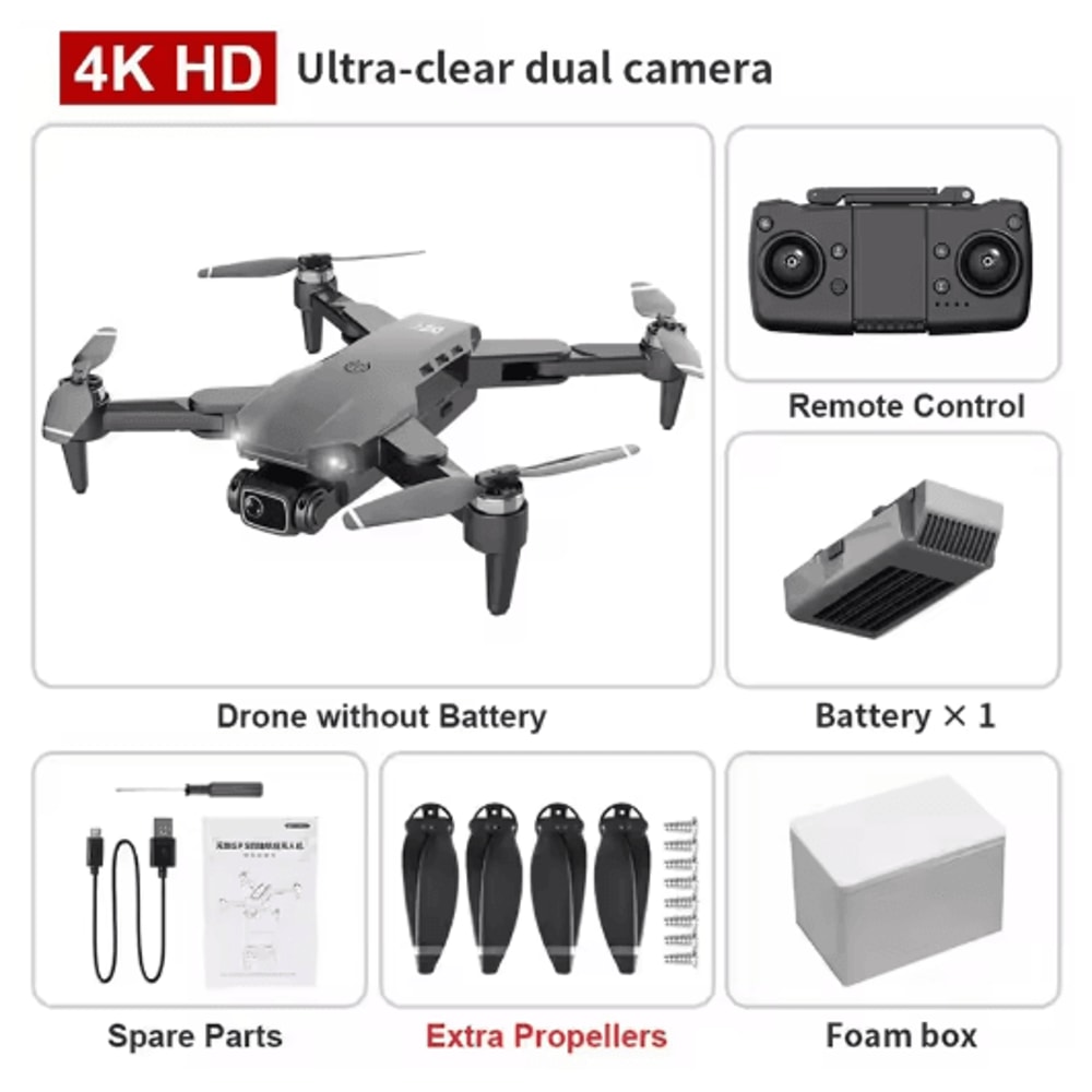 L900 Pro 4K GPS Drone Professional Dual Camera Foldable Quadcopter With 1 2KM Range 3