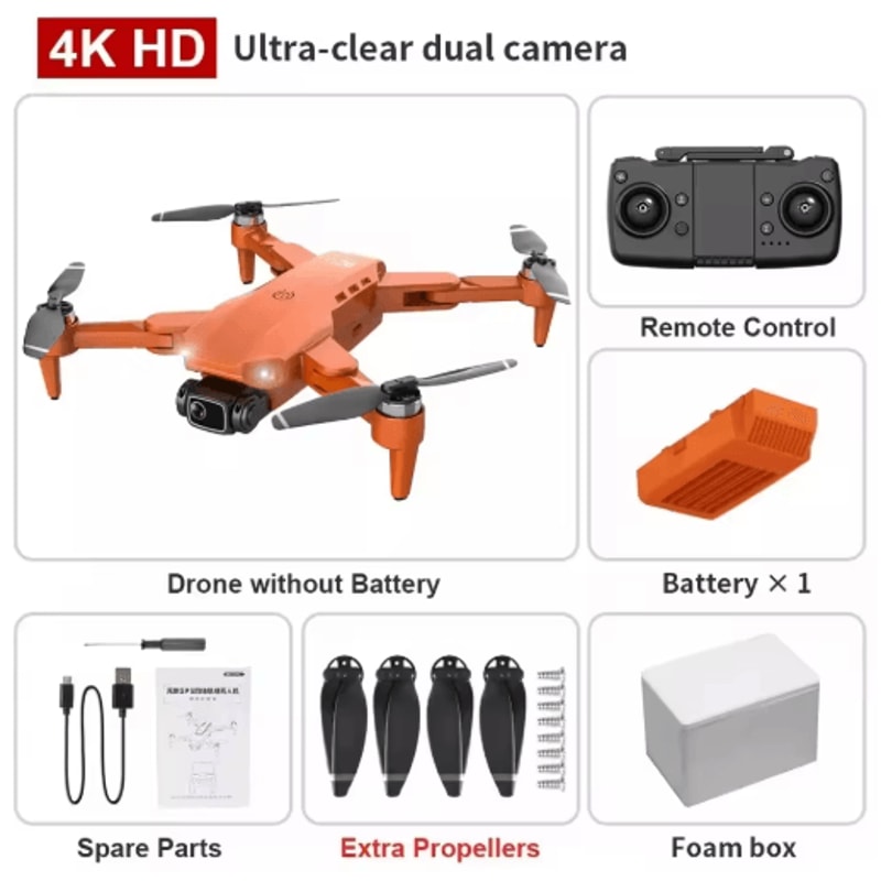 L900 Pro 4K GPS Drone Professional Dual Camera Foldable Quadcopter With 1 2KM Range 4