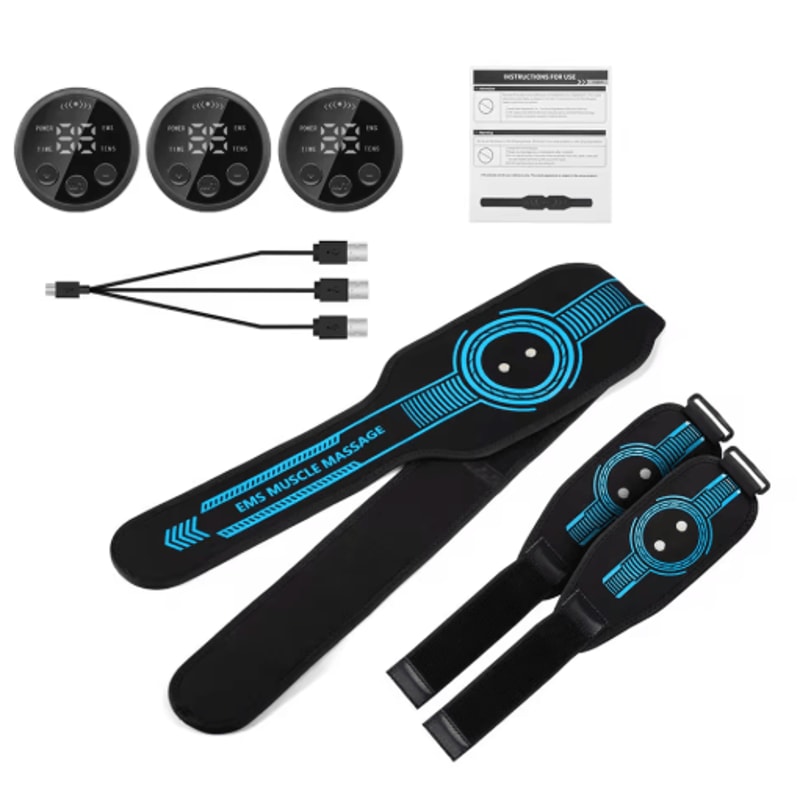 EMS Abdominal Fitness Belt Intelligent Muscle Massage Trainer With USB Charging 2