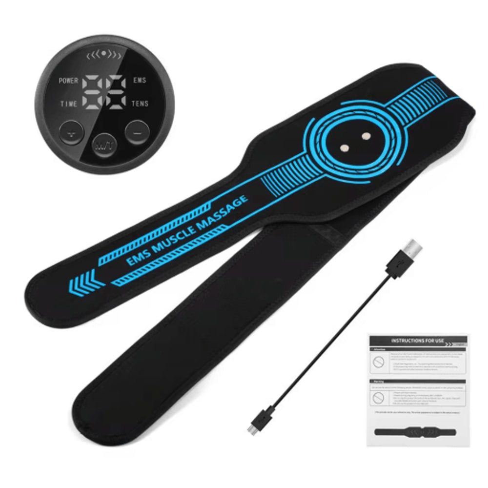 EMS Abdominal Fitness Belt Intelligent Muscle Massage Trainer With USB Charging 5