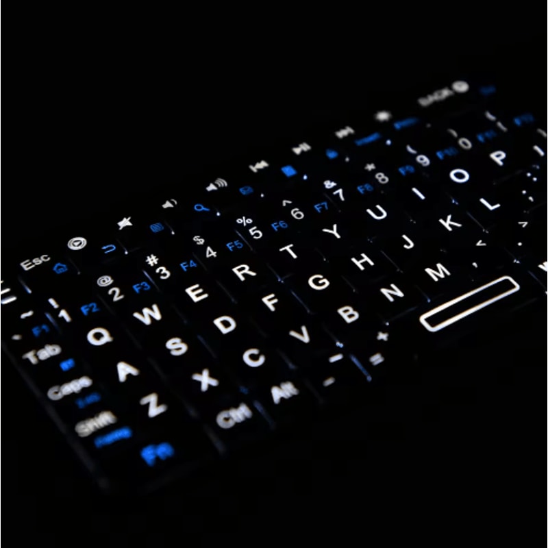 Rii K06 Mini Bluetooth Keyboard Backlit 2 4GHz Wireless Keyboard With IR Learning Touchpad 5