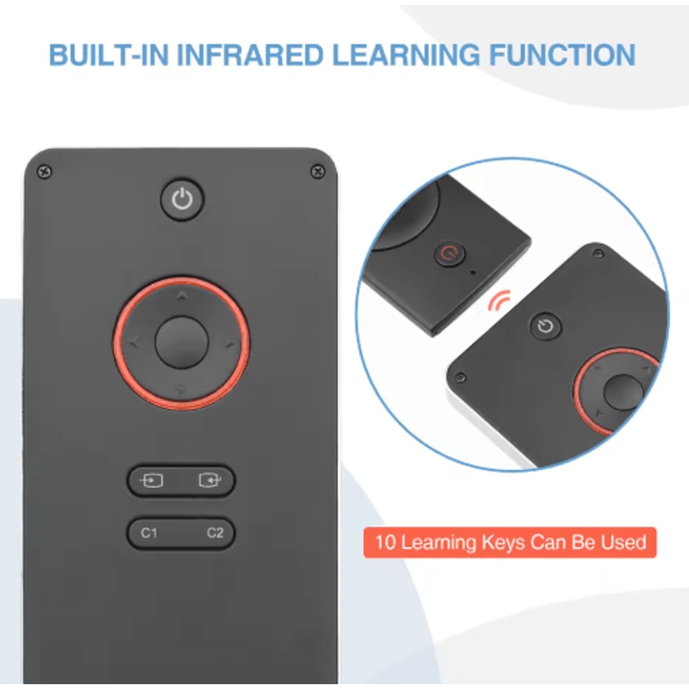 Rii K06 Mini Bluetooth Keyboard Backlit 2 4GHz Wireless Keyboard With IR Learning Touchpad 6