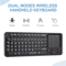 Rii K06 Mini Bluetooth Keyboard Backlit 2 4GHz Wireless Keyboard With IR Learning Touchpad 0