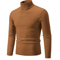 Mens High Neck Knitted Sweater Warm Solid Color Winter Turtleneck Pullover 3