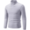 Mens High Neck Knitted Sweater Warm Solid Color Winter Turtleneck Pullover 5