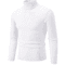 Mens High Neck Knitted Sweater Warm Solid Color Winter Turtleneck Pullover 7