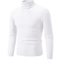 Mens High Neck Knitted Sweater Warm Solid Color Winter Turtleneck Pullover 7