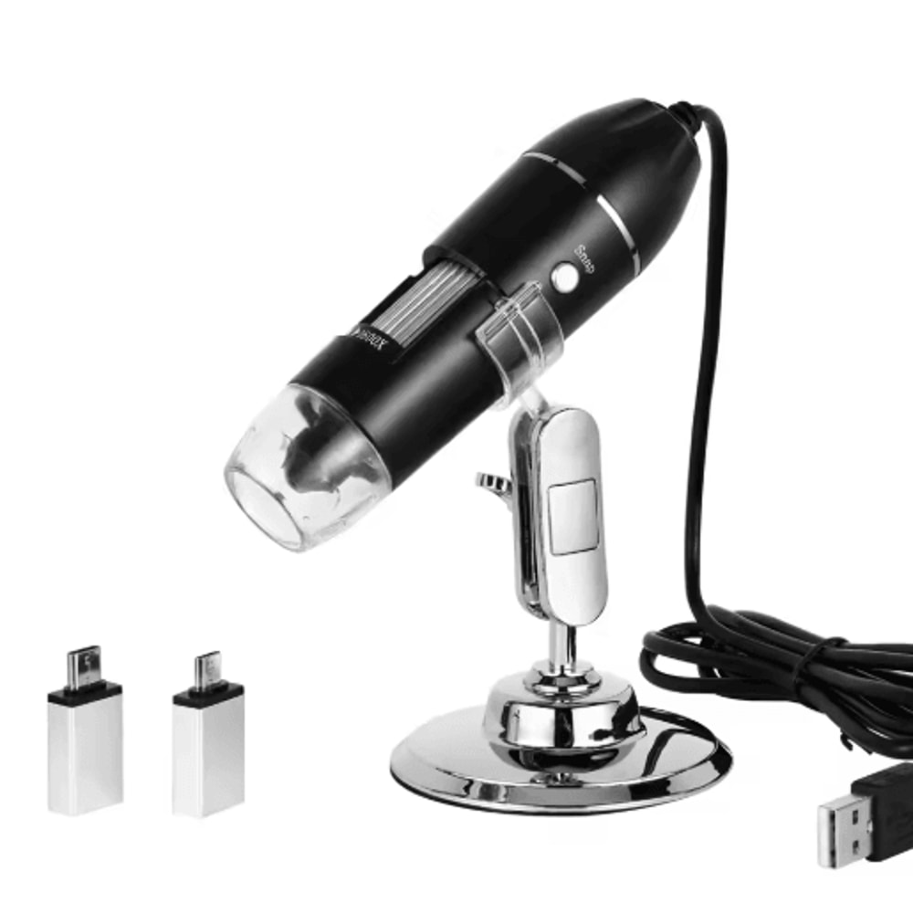 Hayve 1600X USB Digital Microscope 1080P HD Soldering Microscope With 8 LED Lights 1