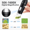 Hayve 1600X USB Digital Microscope 1080P HD Soldering Microscope With 8 LED Lights 6