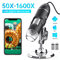Hayve 1600X USB Digital Microscope 1080P HD Soldering Microscope With 8 LED Lights 0