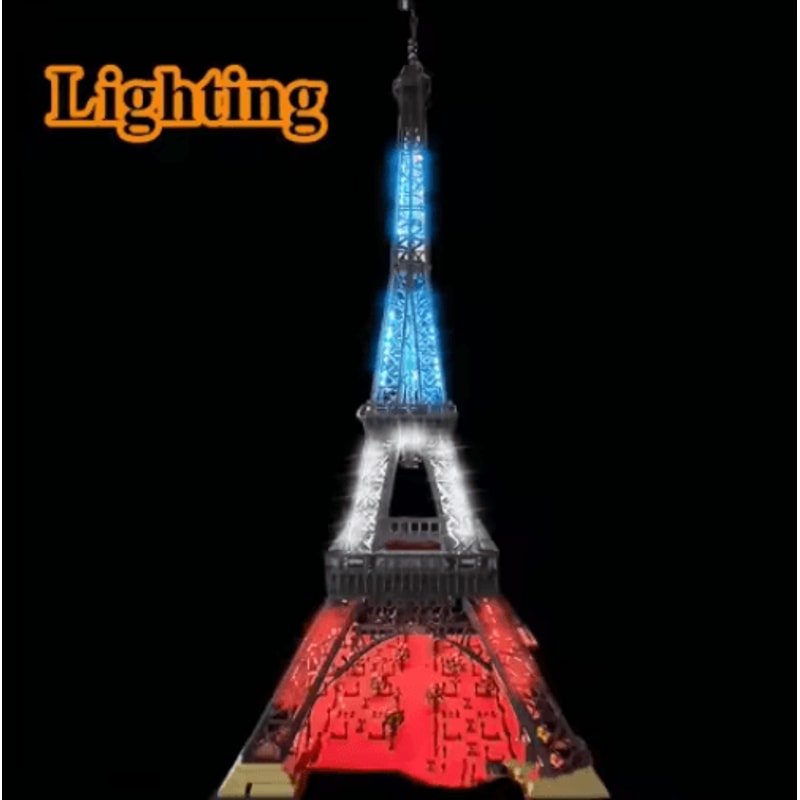 15M Eiffel Tower Architecture Building Block Set 10001 PCS Paris Landmark Model 1