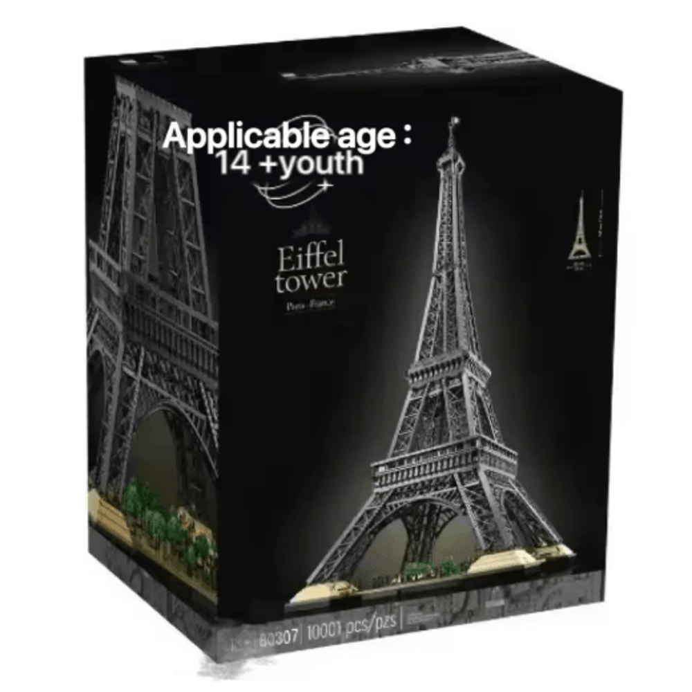 15M Eiffel Tower Architecture Building Block Set 10001 PCS Paris Landmark Model 6