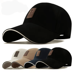 mens four season cotton baseball cap breathable sports sun hat for daily wear