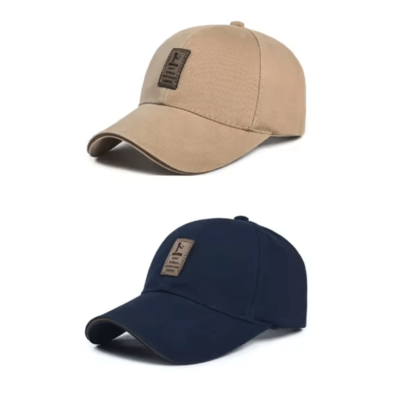 Mens Four Season Cotton Baseball Cap Breathable Sports Sun Hat For Daily Wear 3