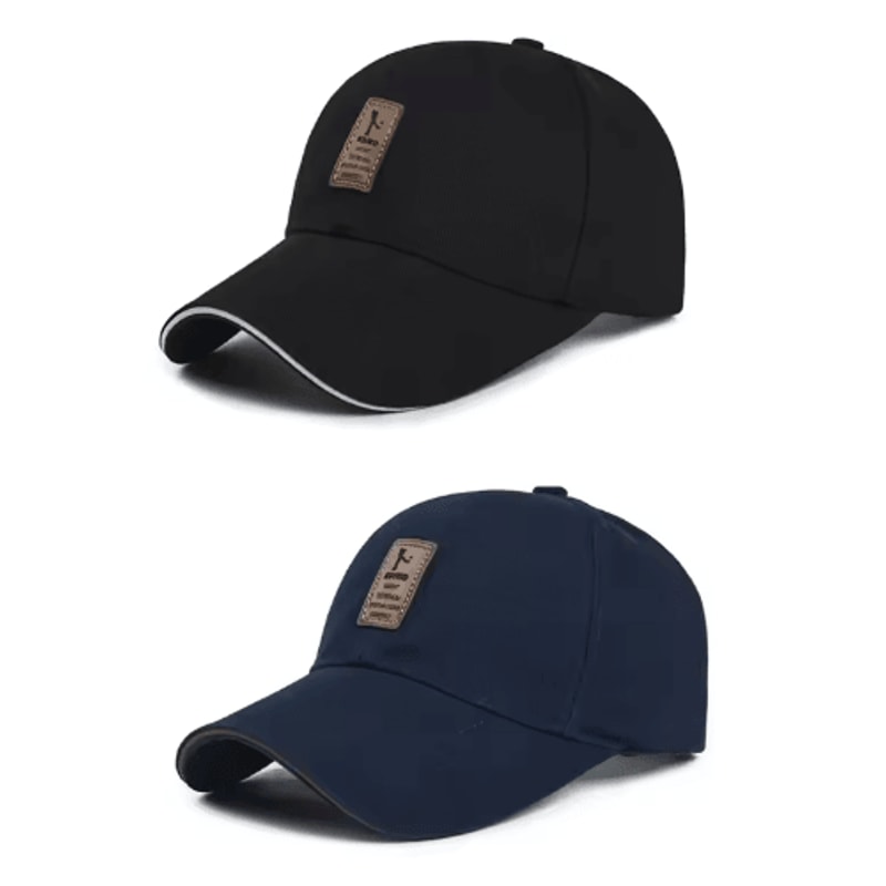 Mens Four Season Cotton Baseball Cap Breathable Sports Sun Hat For Daily Wear 4