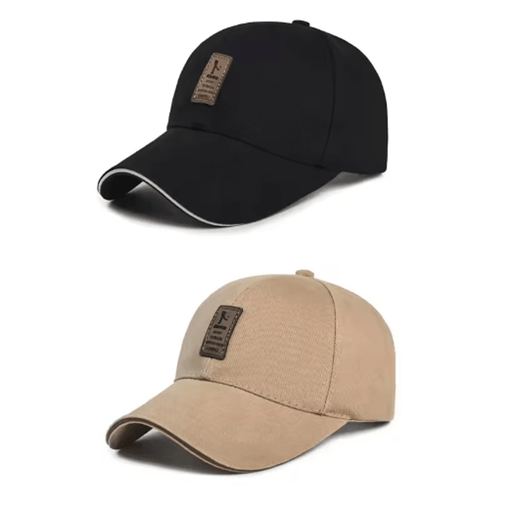 Mens Four Season Cotton Baseball Cap Breathable Sports Sun Hat For Daily Wear 6