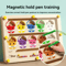 Childrens Magnetic Maze Puzzle Toy Walking Ball Concentration Logic Training Board 1