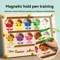 Childrens Magnetic Maze Puzzle Toy Walking Ball Concentration Logic Training Board 5