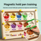 Childrens Magnetic Maze Puzzle Toy Walking Ball Concentration Logic Training Board 5