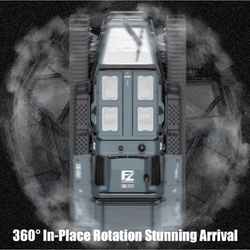 JJRC C8812 RC Tracked Tank LED Light Simulation Remote Control Off Road Vehicle 6