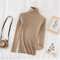 Womens Turtleneck Knit Sweater Soft Cashmere Feel Pullover For Autumn Winter 21