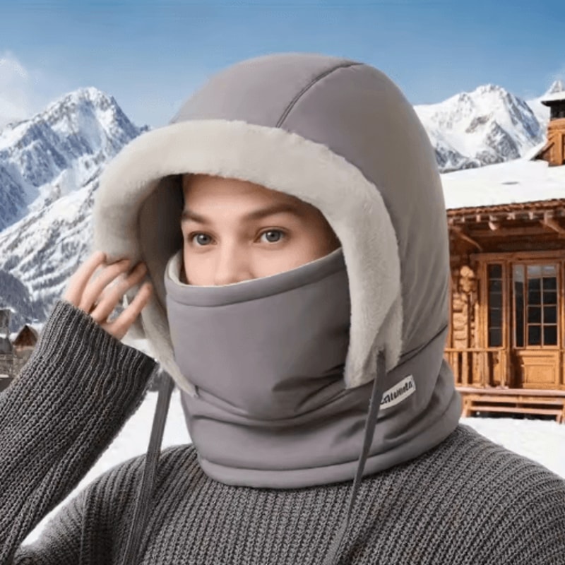 Winter Warm Cycling Hat Thick Velvet Ear Protection Cap For Men Women 2