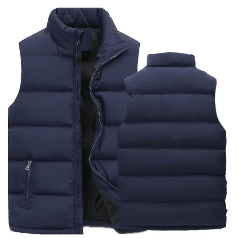 Mens Winter Vest Jacket Warm Waterproof Sleeveless Zipper Waistcoat 2