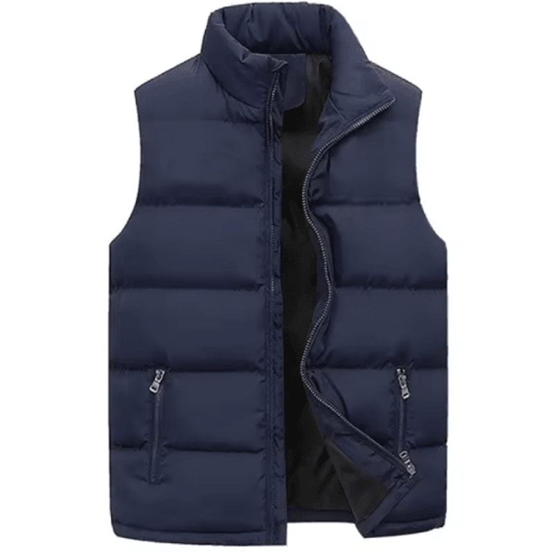 Mens Winter Vest Jacket Warm Waterproof Sleeveless Zipper Waistcoat 3
