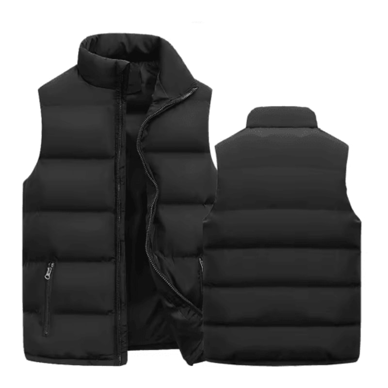 Mens Winter Vest Jacket Warm Waterproof Sleeveless Zipper Waistcoat 0