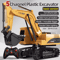 Alloy RC Excavator Toy Car Electric Engineering Vehicle With Lights Sound 3