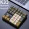 APAYADO K33 Mini Numeric Keyboard 33 Key RGB Mechanical Keypad For Finance Accounting 5
