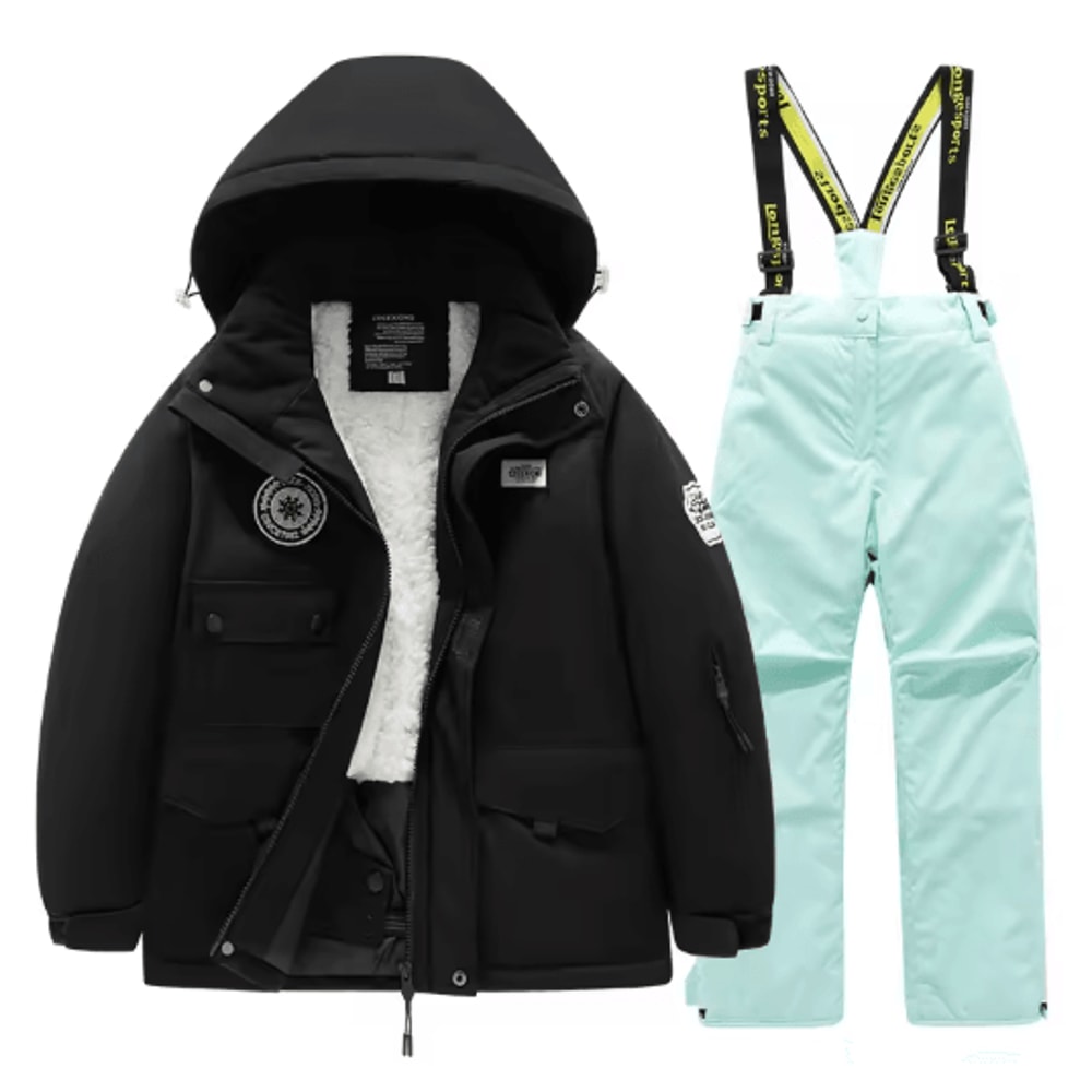 Childrens Winter Ski Suit Windproof Waterproof Snow Jacket For Boys And Girls 2