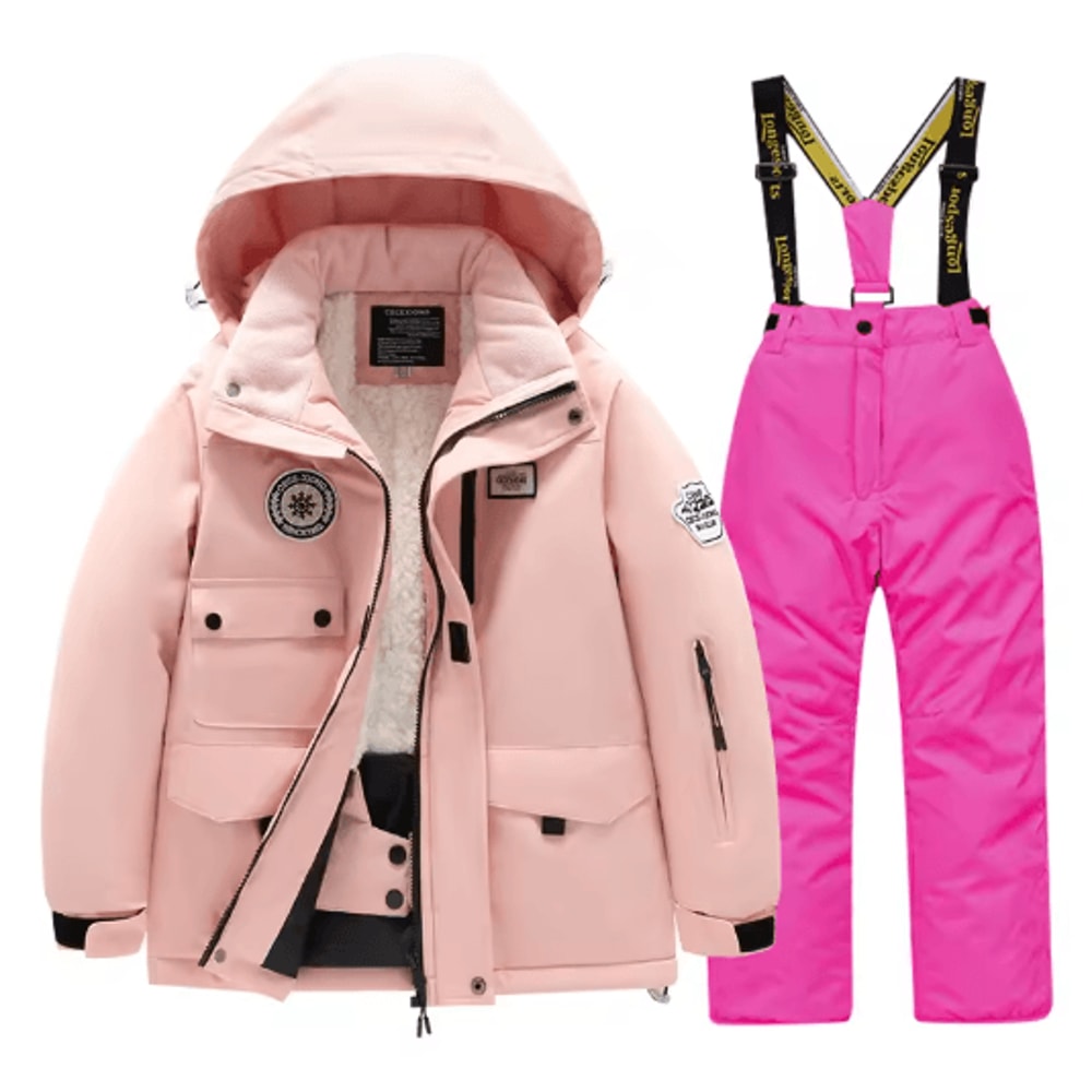 Childrens Winter Ski Suit Windproof Waterproof Snow Jacket For Boys And Girls 3