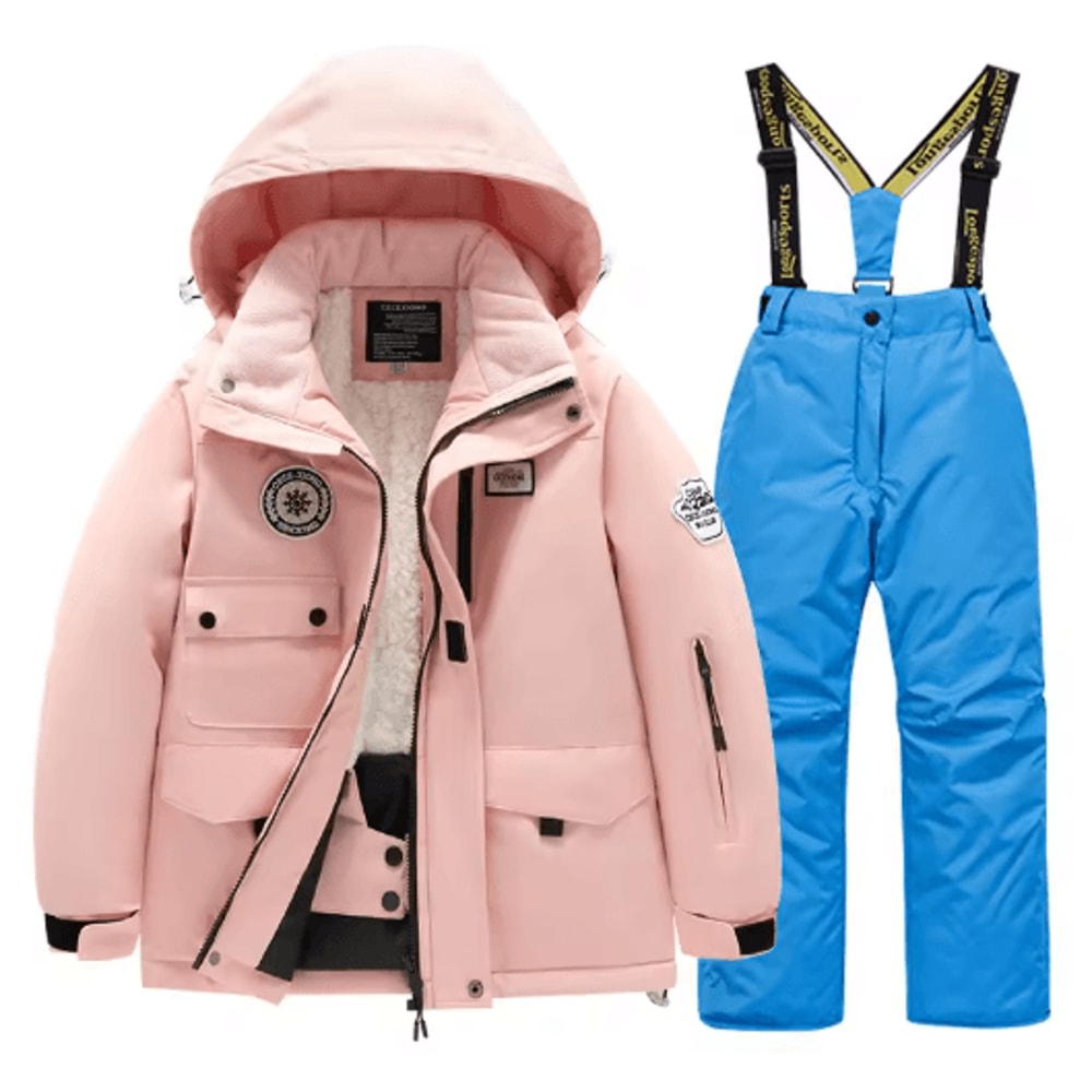 Childrens Winter Ski Suit Windproof Waterproof Snow Jacket For Boys And Girls 5