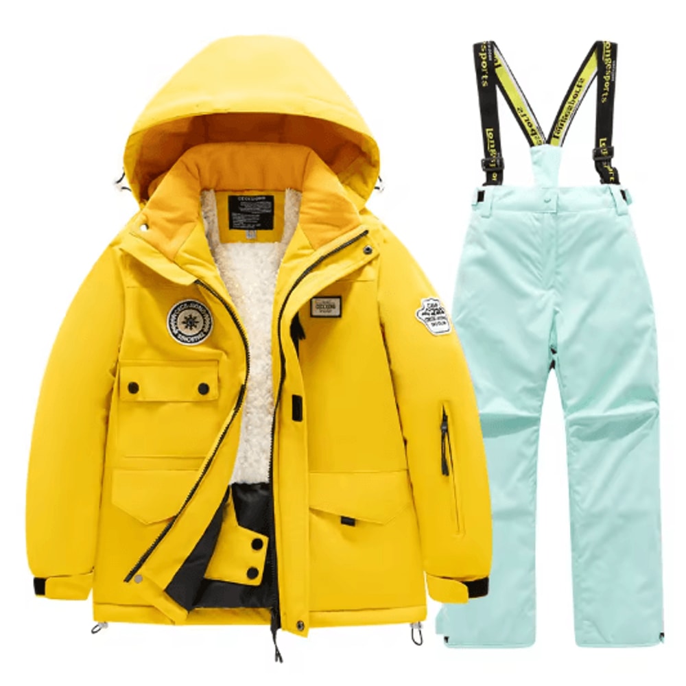Childrens Winter Ski Suit Windproof Waterproof Snow Jacket For Boys And Girls 10