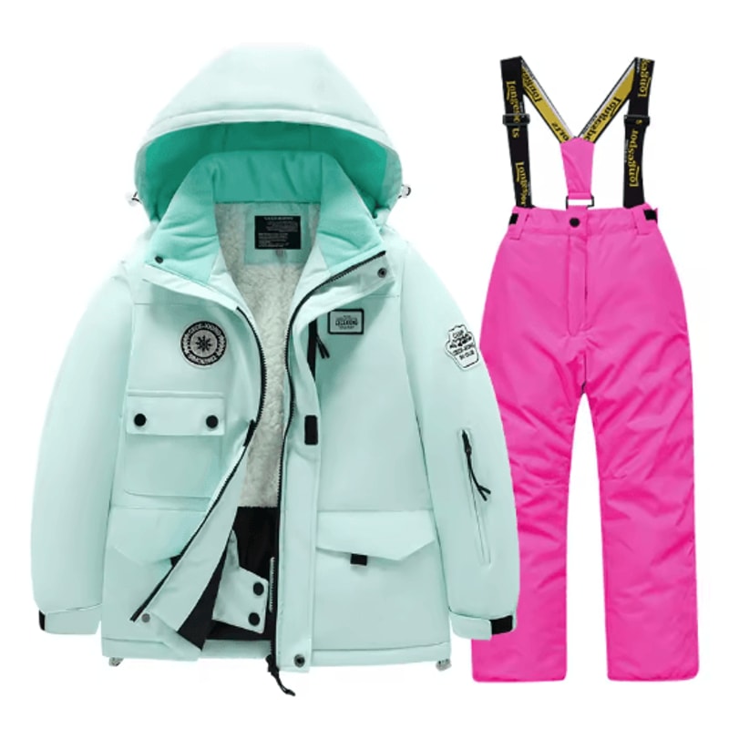 Childrens Winter Ski Suit Windproof Waterproof Snow Jacket For Boys And Girls 11