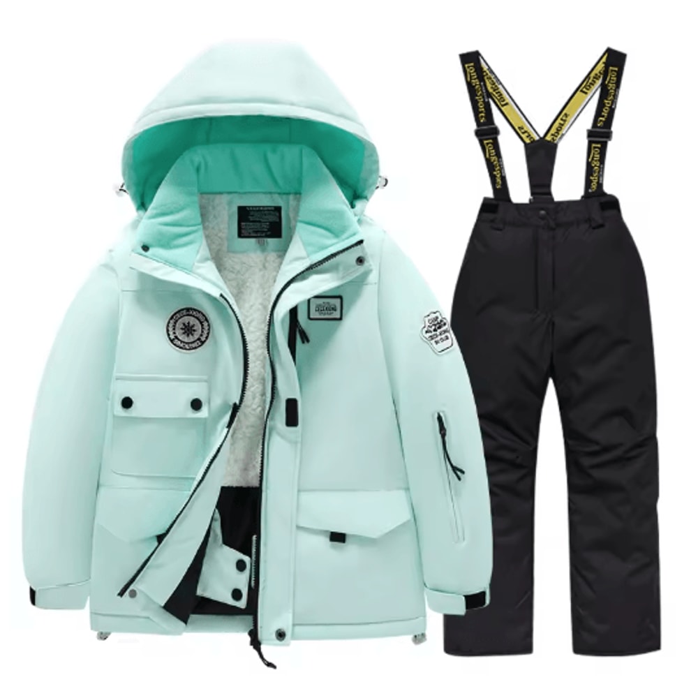 Childrens Winter Ski Suit Windproof Waterproof Snow Jacket For Boys And Girls 13