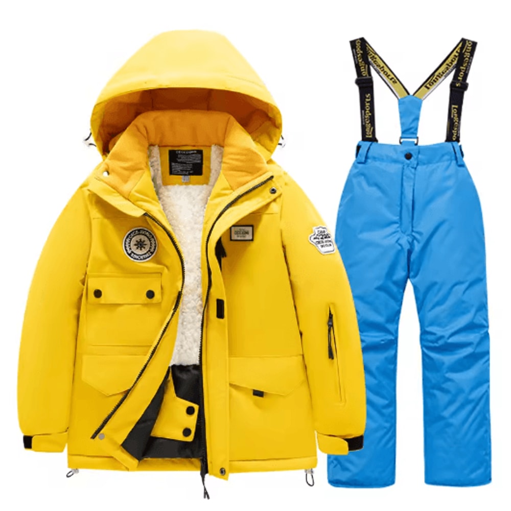 Childrens Winter Ski Suit Windproof Waterproof Snow Jacket For Boys And Girls 16