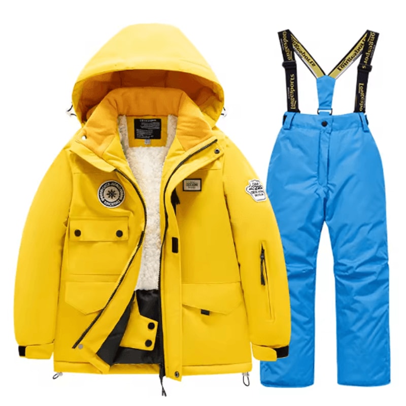 Childrens Winter Ski Suit Windproof Waterproof Snow Jacket For Boys And Girls 16