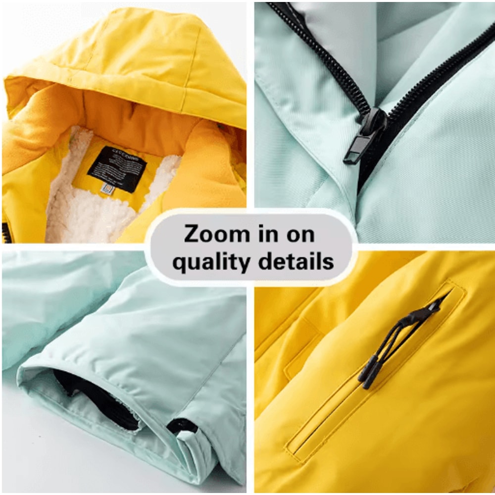 Childrens Winter Ski Suit Windproof Waterproof Snow Jacket For Boys And Girls 17