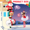 24M Inflatable Christmas Climbing Santa With Reindeer Snowman LED Outdoor Holiday Decor 1